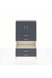 Arges Dolap 3 Raflı 4 Çekmeceli 2 Kapaklı 88x30x163 - S21M099V2A