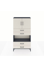 Arges Dolap 3 Raflı 4 Çekmeceli 2 Kapaklı 88x30x163 - S21M099V4A