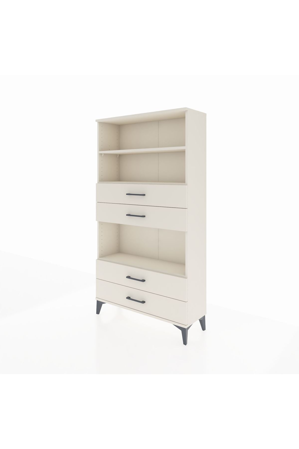 Arges Dolap 3 Raflı 4 Çekmeceli 88x30x163 - S21M100V1A