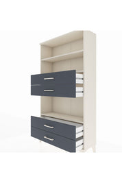 Arges Dolap 3 Raflı 4 Çekmeceli 88x30x163 - S21M100V2A
