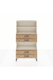 Arges Dolap 3 Raflı 4 Çekmeceli 88x30x163 - S21M100V3A