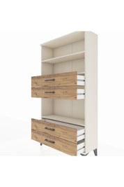Arges Dolap 3 Raflı 4 Çekmeceli 88x30x163 - S21M100V3A
