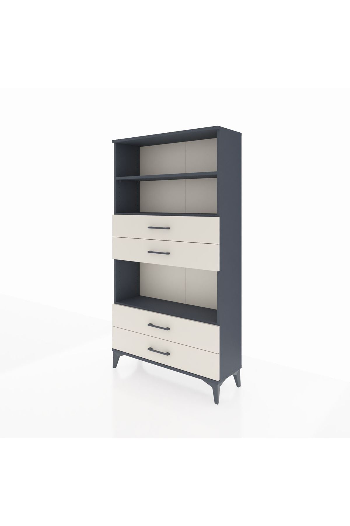 Arges Dolap 3 Raflı 4 Çekmeceli 88x30x163 - S21M100V4A