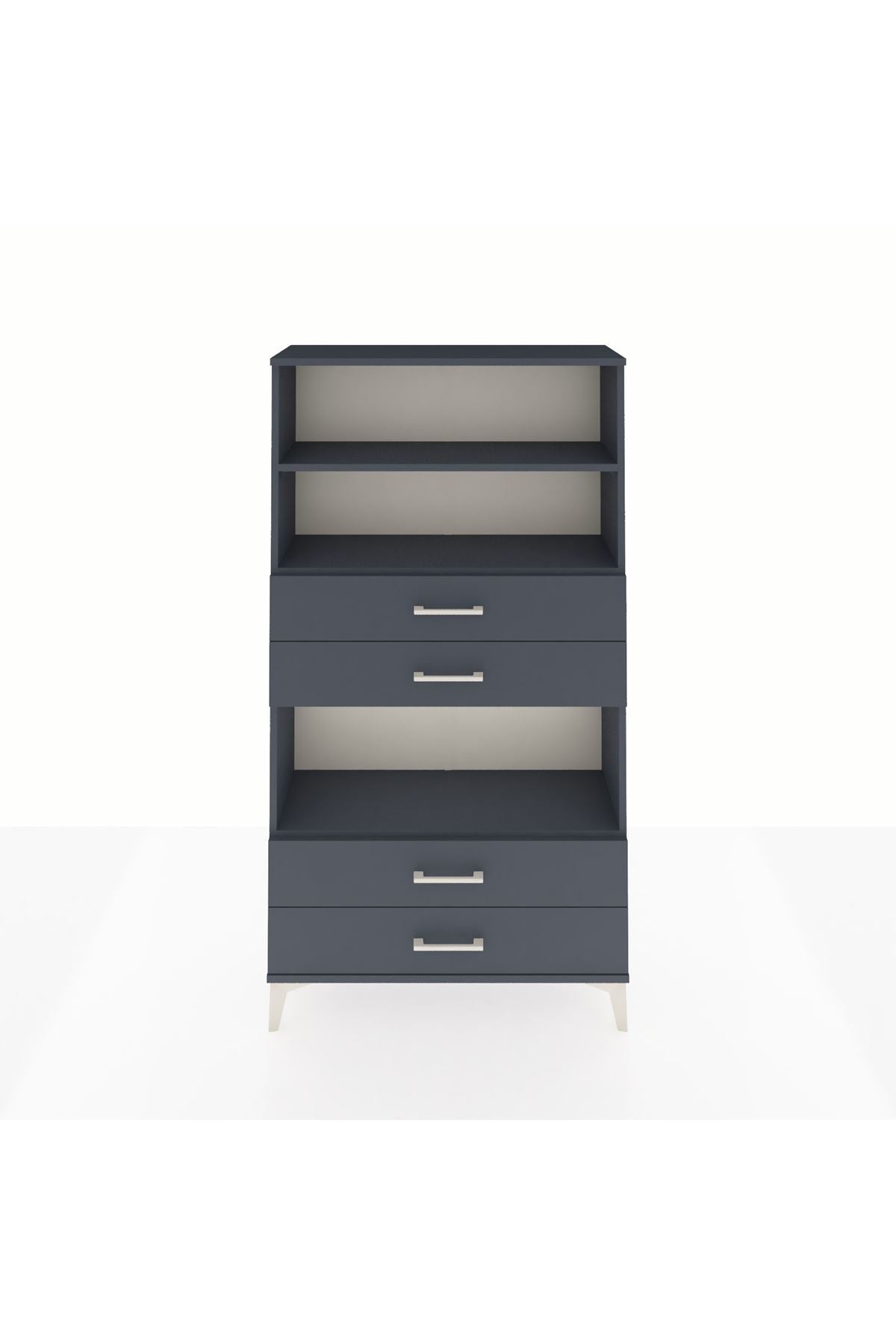 Arges Dolap 3 Raflı 4 Çekmeceli 88x30x163 - S21M100V5A