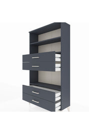 Arges Dolap 3 Raflı 4 Çekmeceli 88x30x163 - S21M100V5A