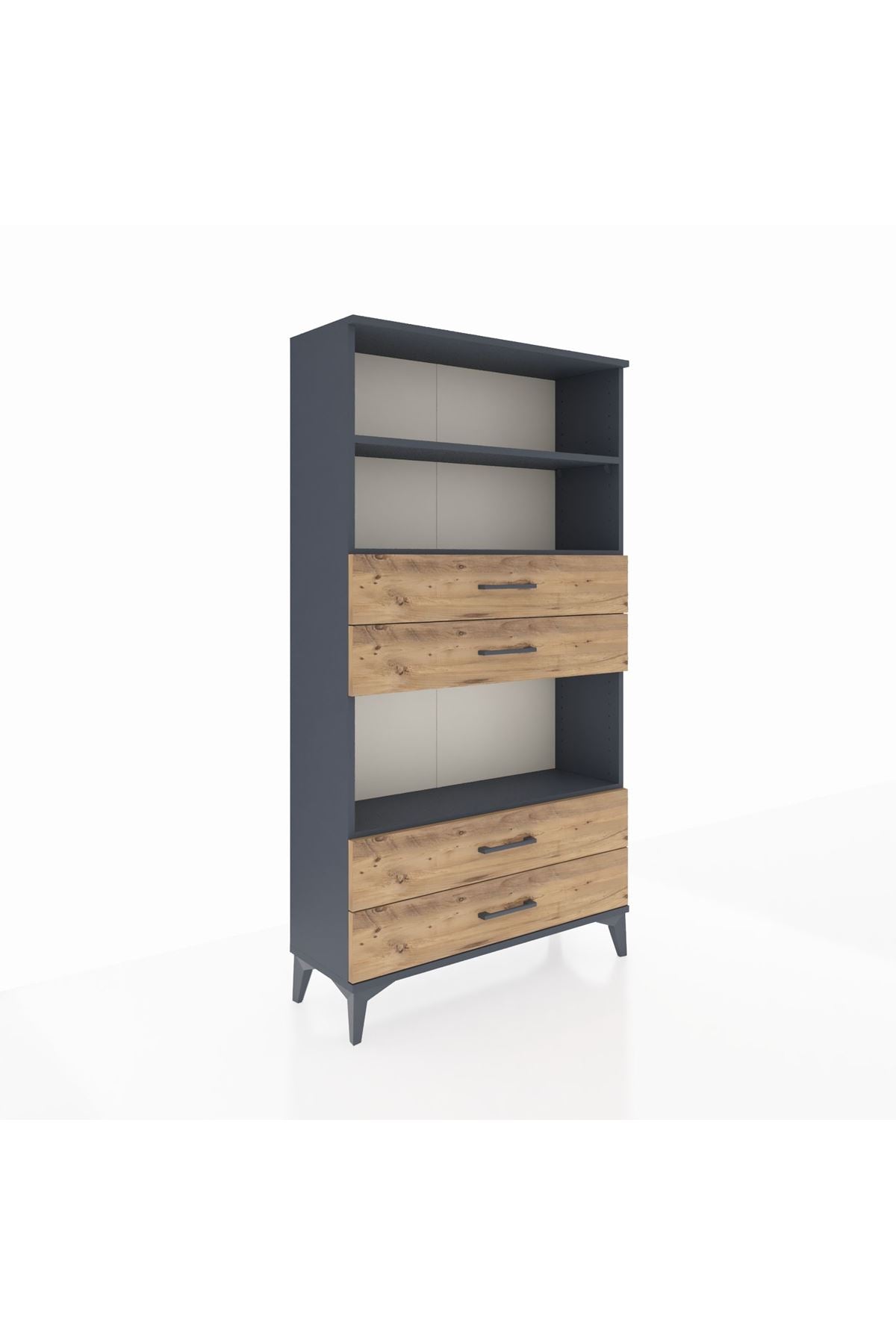 Arges Dolap 3 Raflı 4 Çekmeceli 88x30x163 - S21M100V6A
