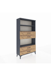 Arges Dolap 3 Raflı 4 Çekmeceli 88x30x163 - S21M100V6A