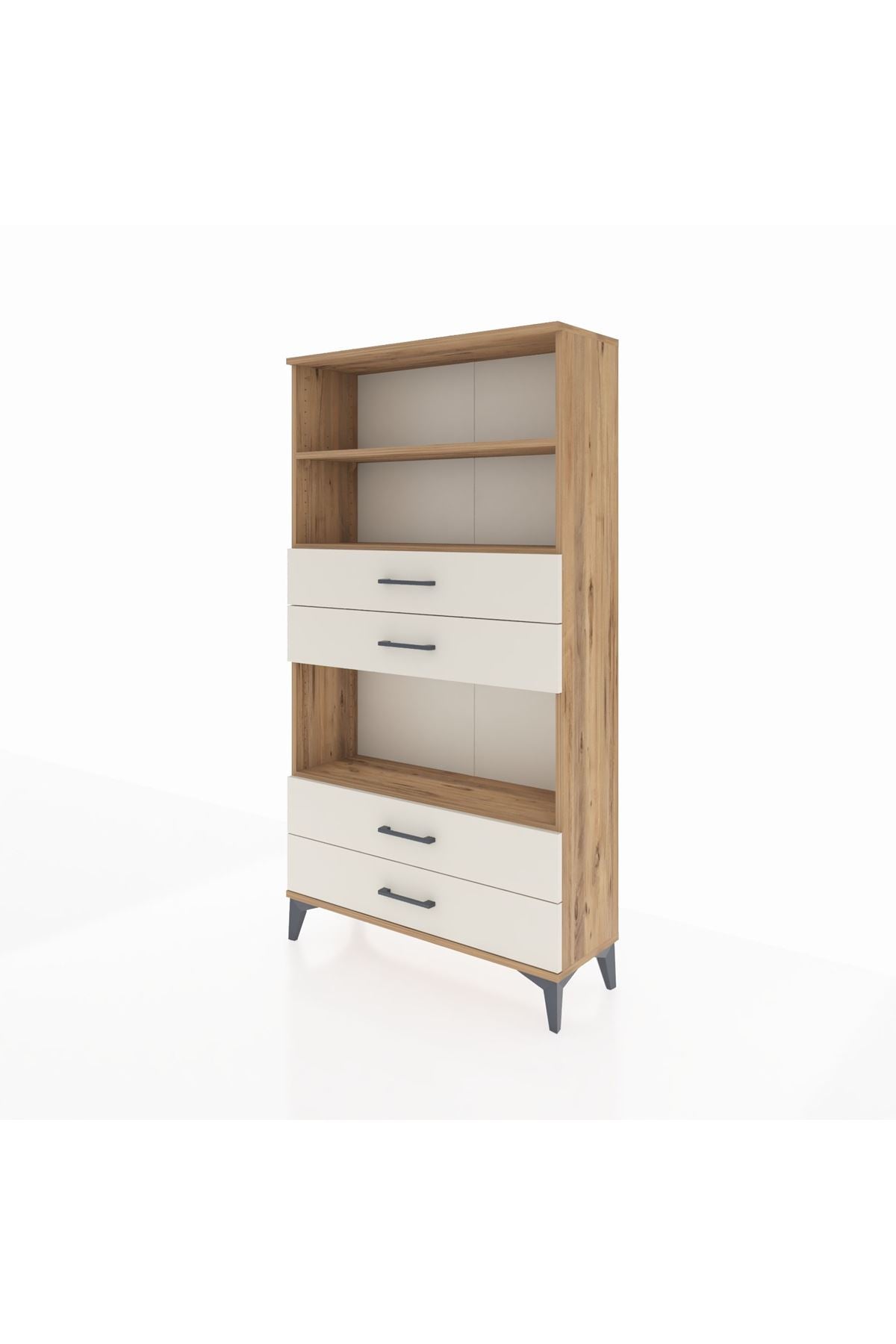 Arges Dolap 3 Raflı 4 Çekmeceli 88x30x163 - S21M100V7A