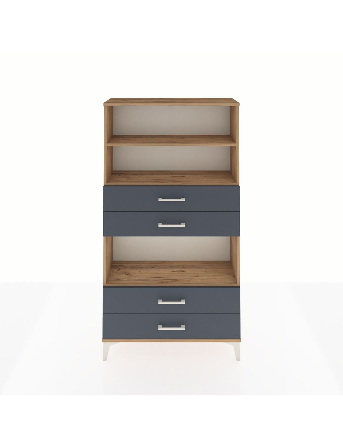 Arges Dolap 3 Raflı 4 Çekmeceli 88x30x163 - S21M100V8A