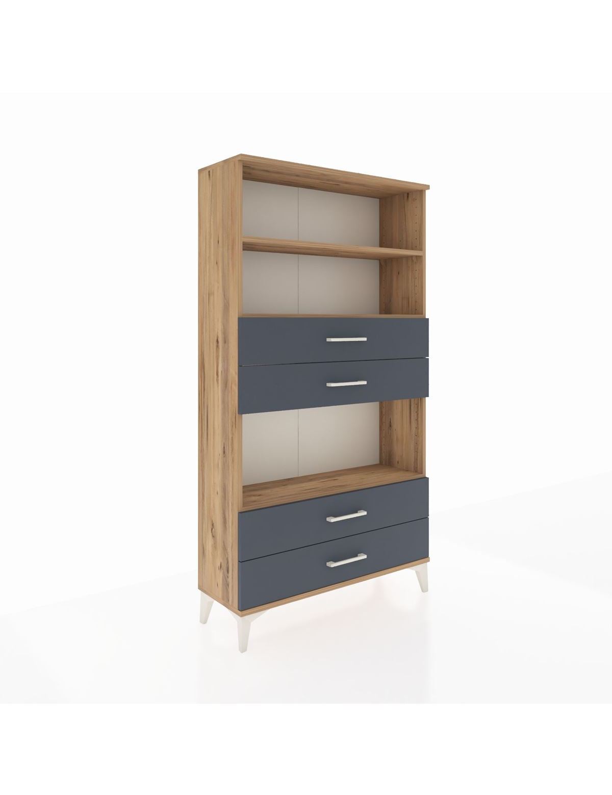 Arges Dolap 3 Raflı 4 Çekmeceli 88x30x163 - S21M100V8A