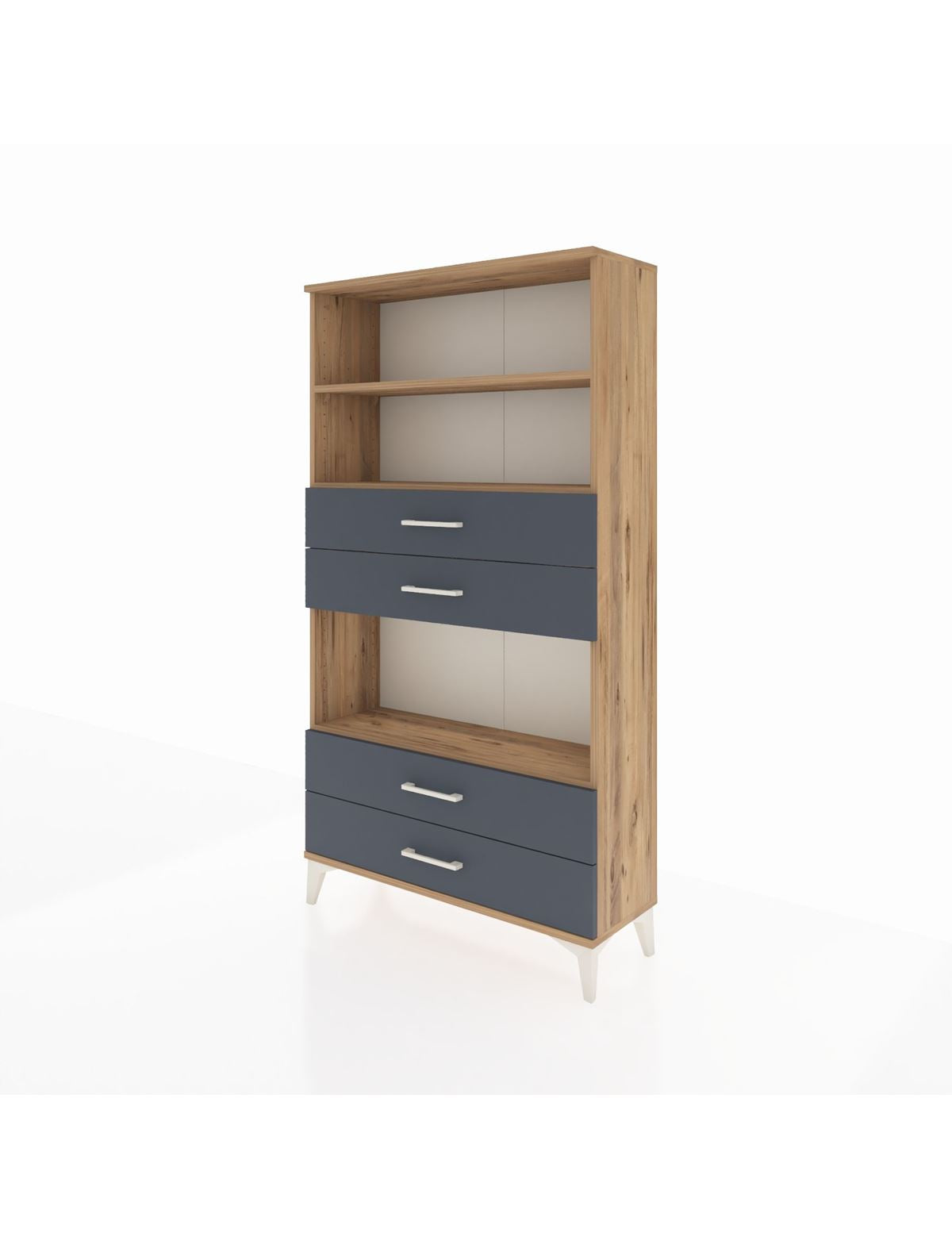 Arges Dolap 3 Raflı 4 Çekmeceli 88x30x163 - S21M100V8A