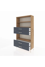 Arges Dolap 3 Raflı 4 Çekmeceli 88x30x163 - S21M100V8A