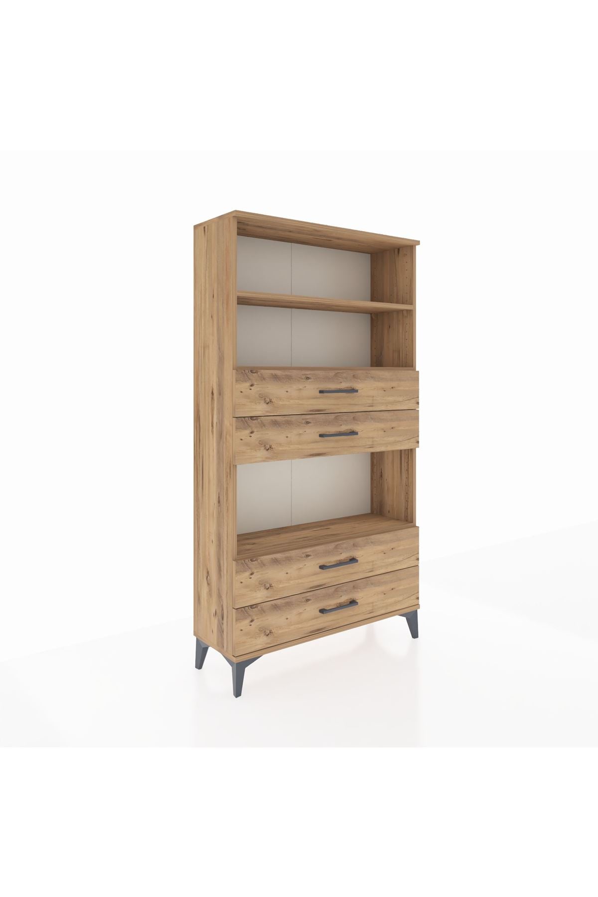 Arges Dolap 3 Raflı 4 Çekmeceli 88x30x163 - S21M100V9A