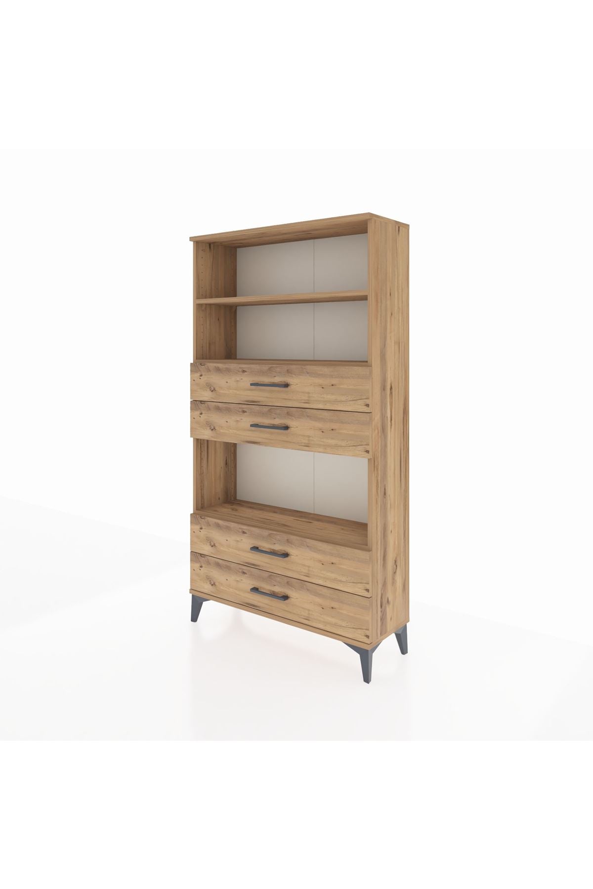 Arges Dolap 3 Raflı 4 Çekmeceli 88x30x163 - S21M100V9A