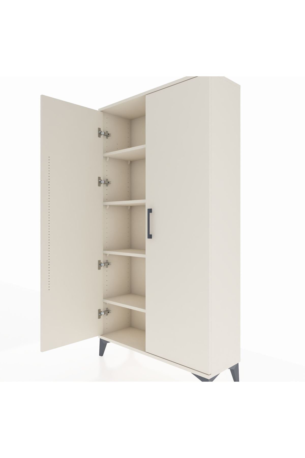 Arges Dolap 4 Raflı 2 Kapaklı 88x30x163 - S21M101V1A