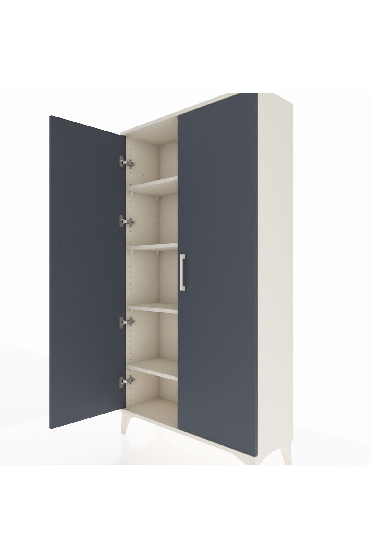 Arges Dolap 4 Raflı 2 Kapaklı 88x30x163 - S21M101V2A