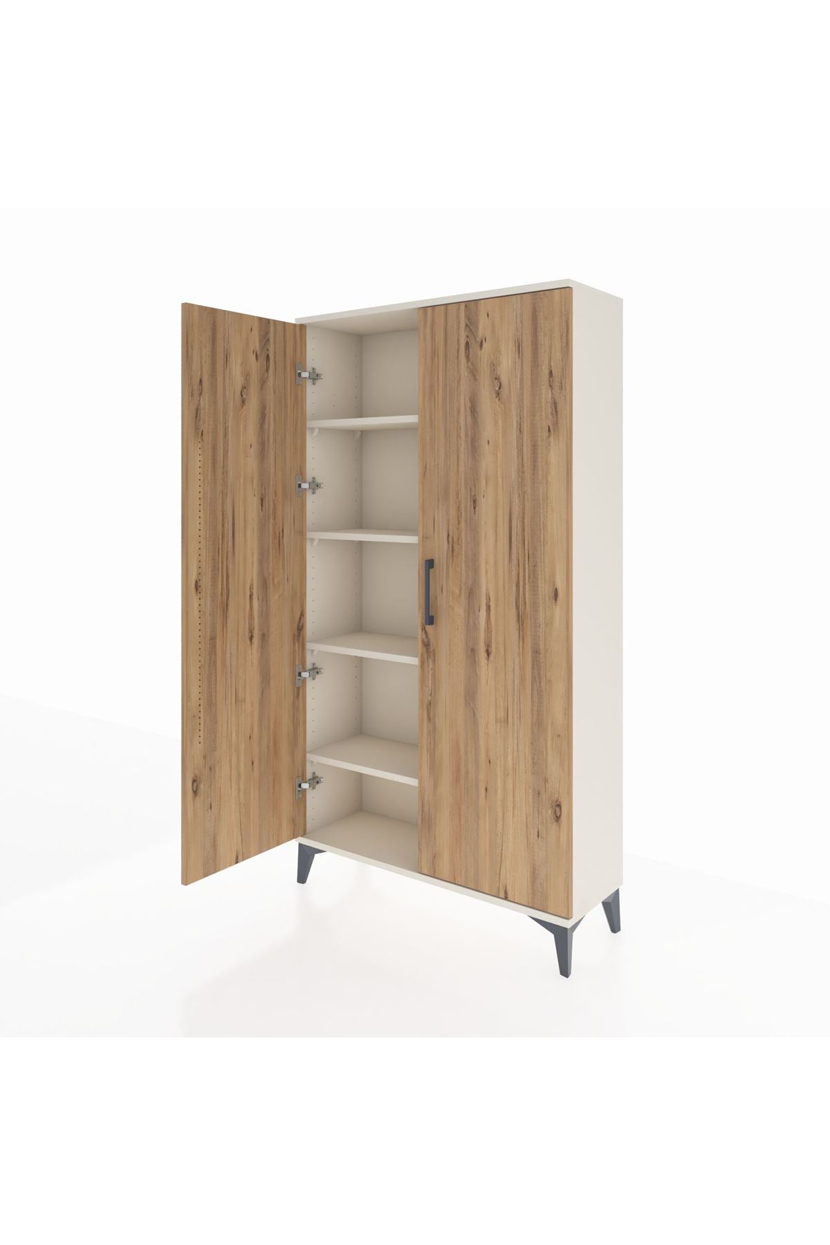 Arges Dolap 4 Raflı 2 Kapaklı 88x30x163 - S21M101V3A