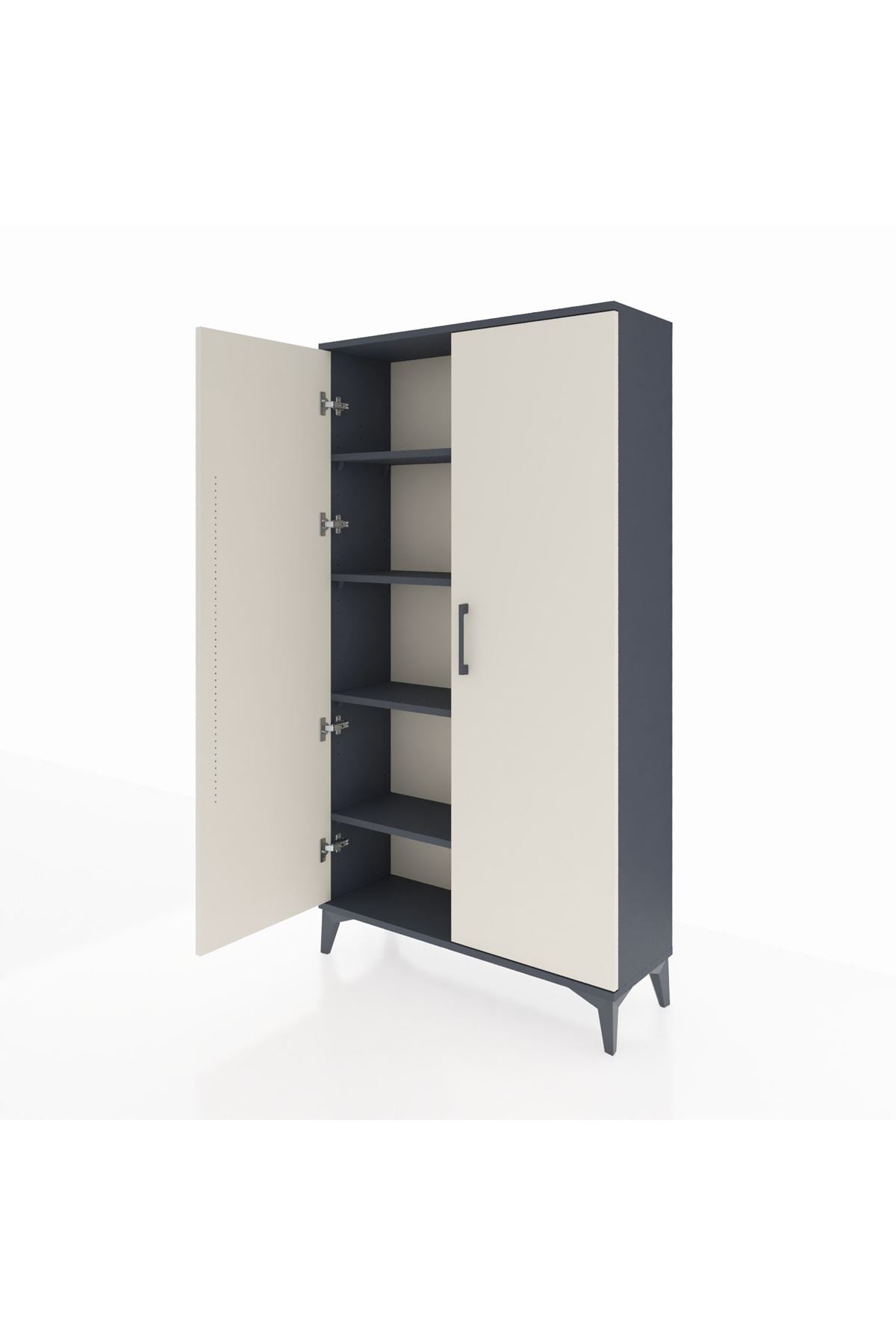 Arges Dolap 4 Raflı 2 Kapaklı 88x30x163 - S21M101V4A