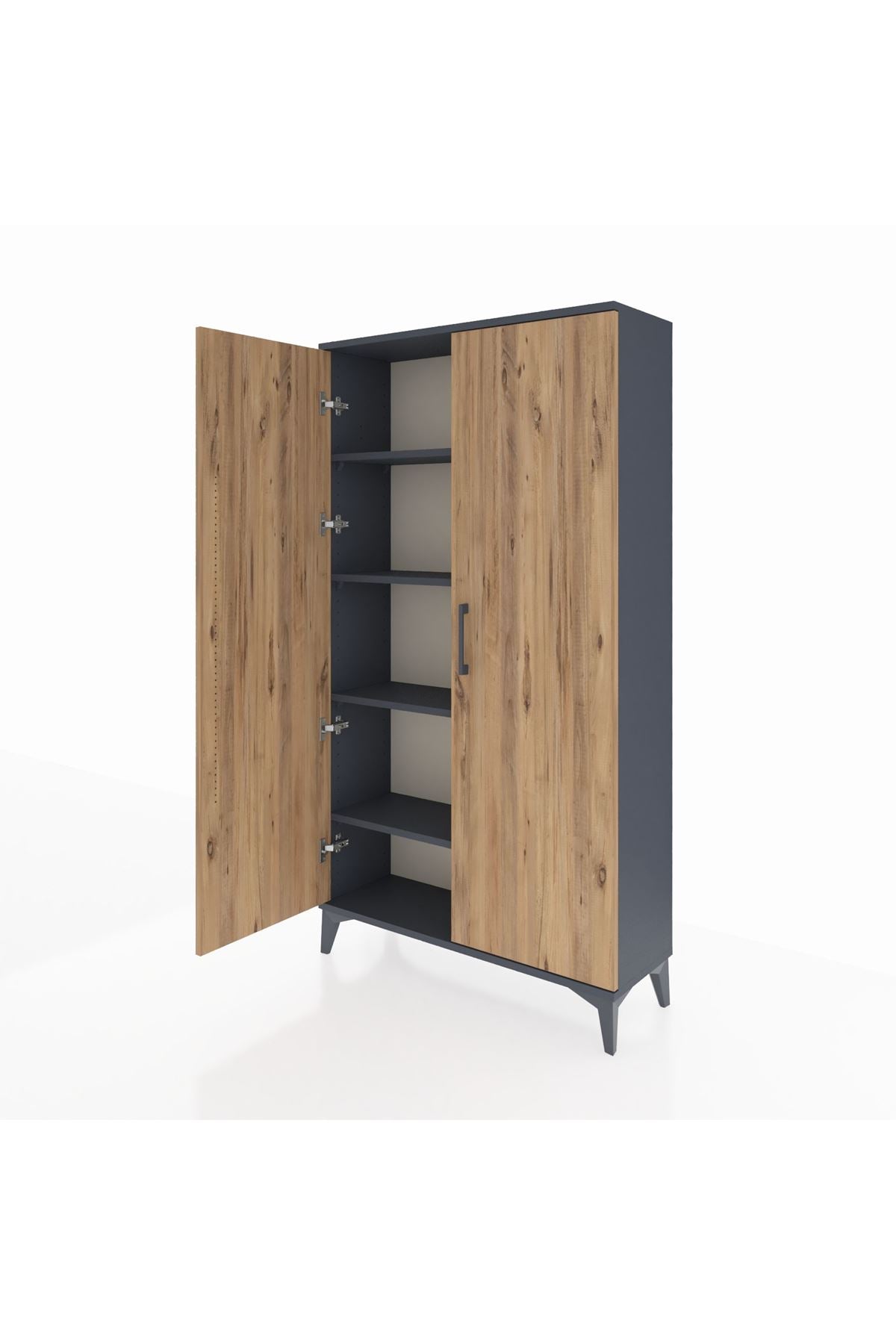 Arges Dolap 4 Raflı 2 Kapaklı 88x30x163 - S21M101V6A