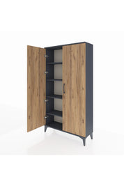 Arges Dolap 4 Raflı 2 Kapaklı 88x30x163 - S21M101V6A