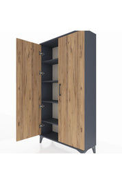 Arges Dolap 4 Raflı 2 Kapaklı 88x30x163 - S21M101V6A