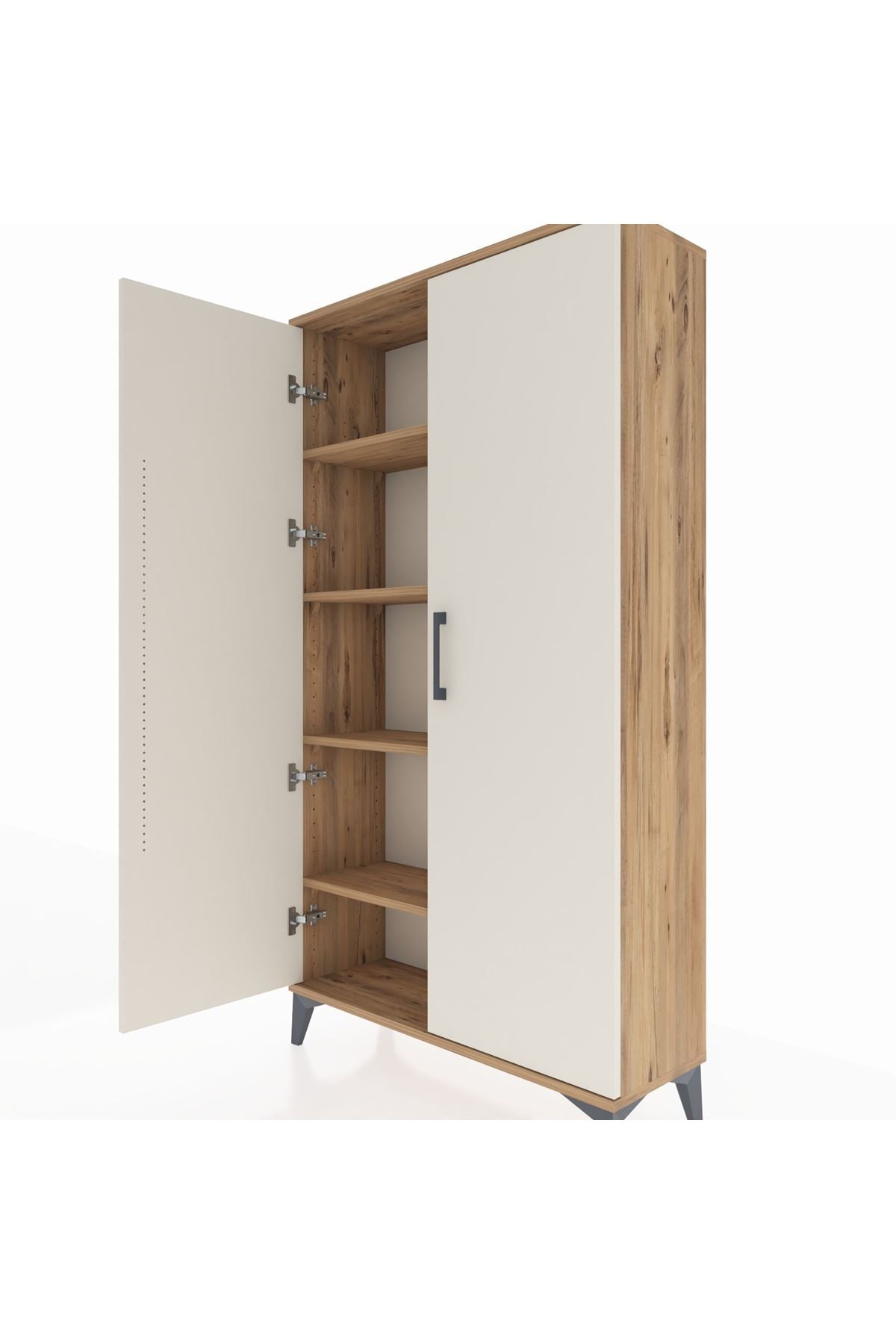 Arges Dolap 4 Raflı 2 Kapaklı 88x30x163 - S21M101V7A