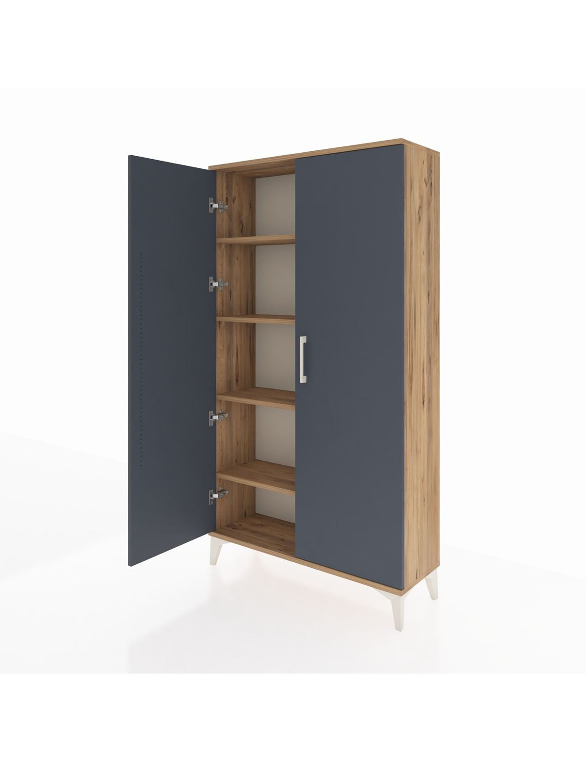 Arges Dolap 4 Raflı 2 Kapaklı 88x30x163 - S21M101V8A
