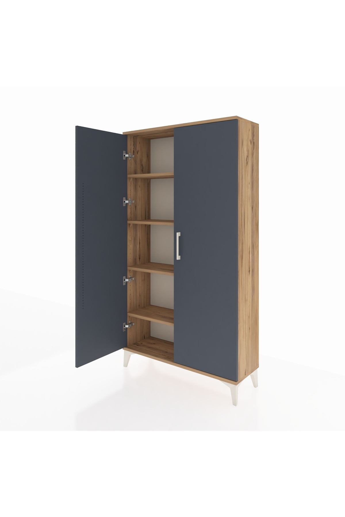 Arges Dolap 4 Raflı 2 Kapaklı 88x30x163 - S21M101V8A