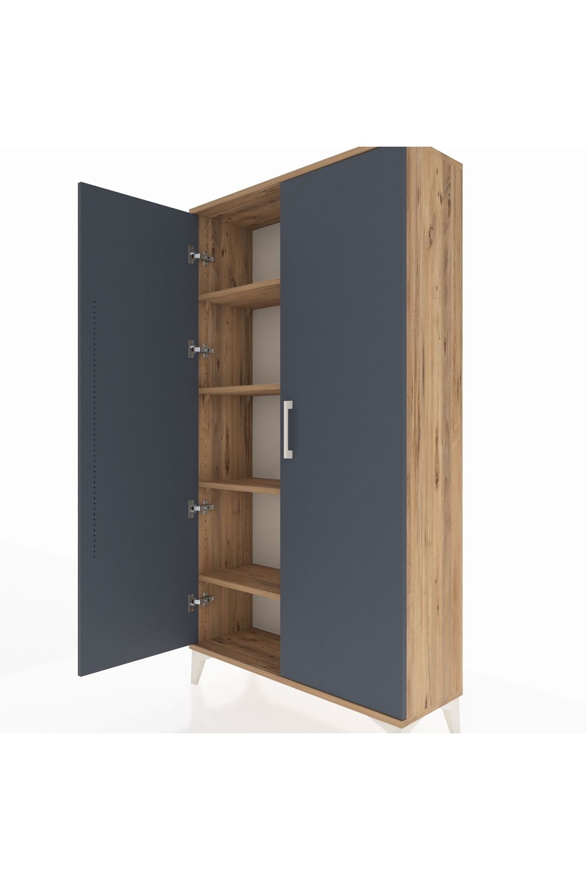 Arges Dolap 4 Raflı 2 Kapaklı 88x30x163 - S21M101V8A