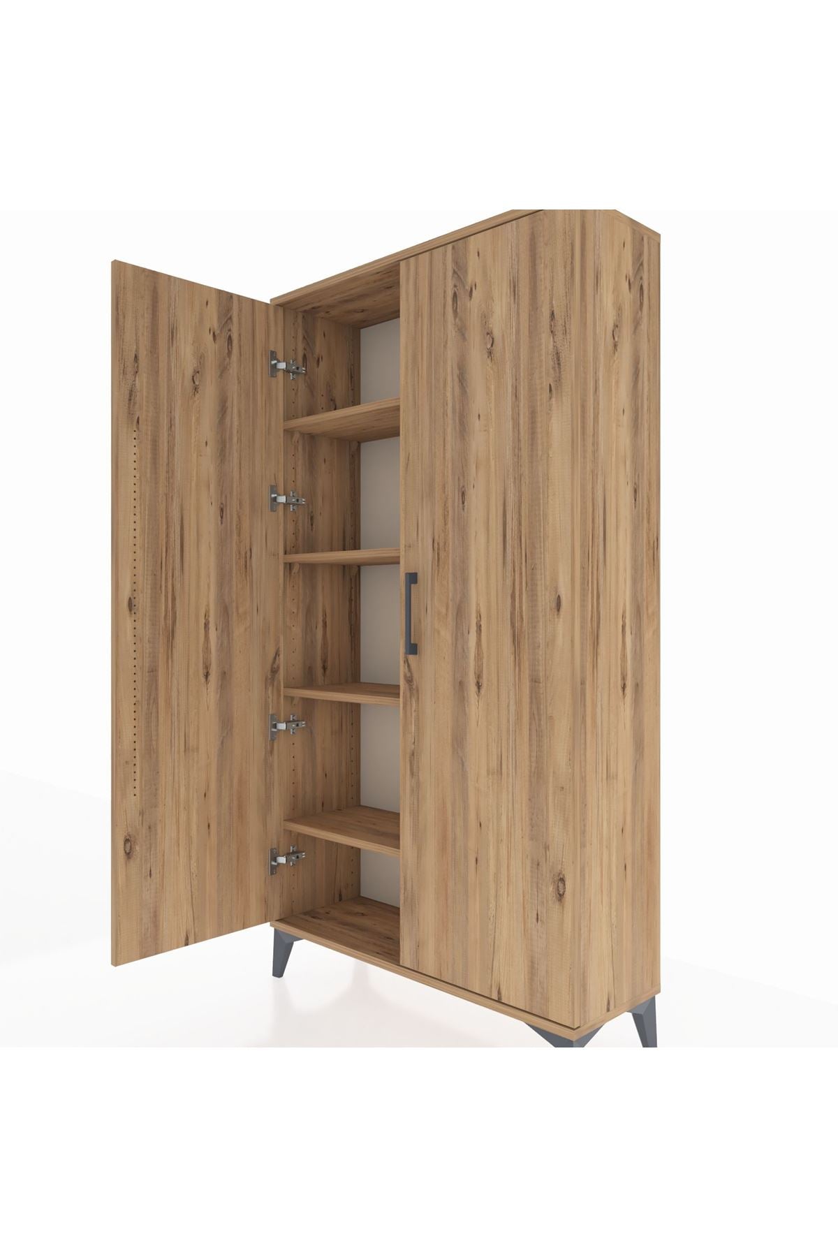 Arges Dolap 4 Raflı 2 Kapaklı 88x30x163 - S21M101V9A