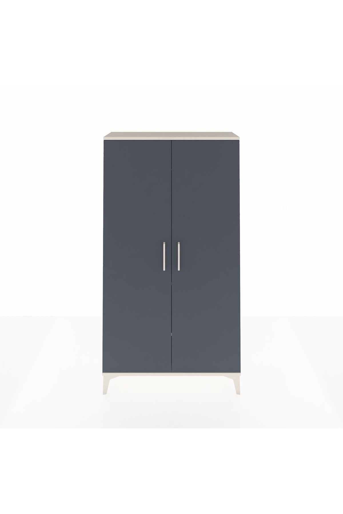 Arges Dolap 2 Raflı Kapaklı Tek Askılı 88x30x163 - S21M103V2A
