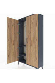 Arges Dolap 2 Raflı Kapaklı Tek Askılı 88x30x163 - S21M103V6A