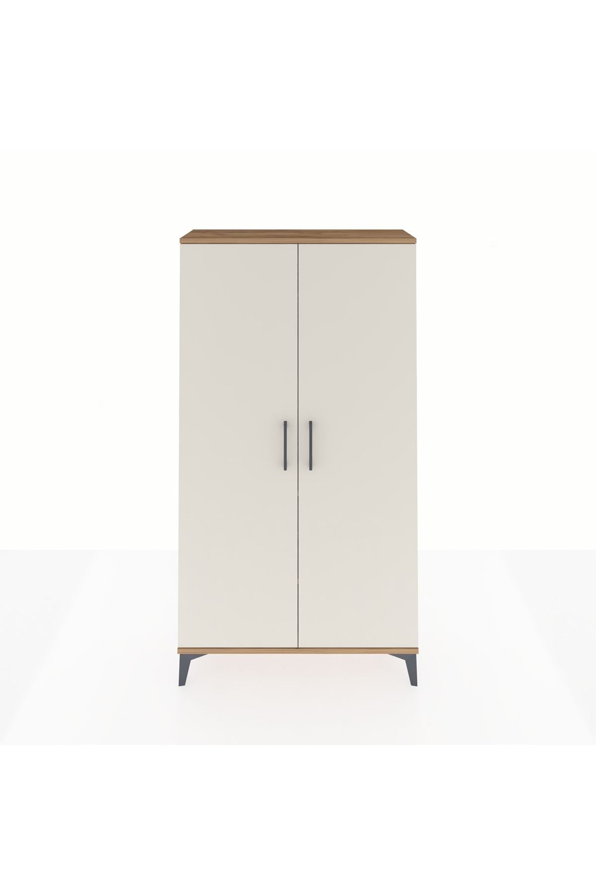 Arges Dolap 2 Raflı Kapaklı Tek Askılı 88x30x163 - S21M103V7A