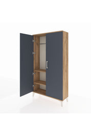 Arges Dolap 2 Raflı Kapaklı Tek Askılı 88x30x163 - S21M103V8A