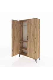 Arges Dolap 2 Raflı Kapaklı Tek Askılı 88x30x163 - S21M103V9A