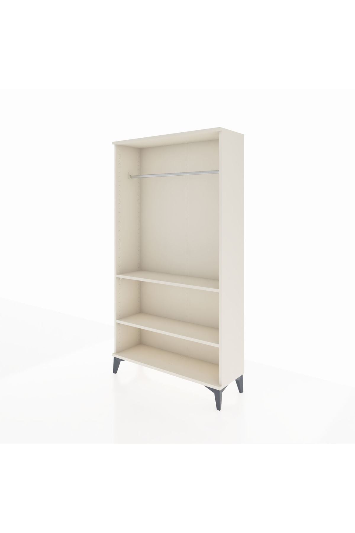 Arges Dolap 2 Raflı Kapaklı Tek Askılı 88x30x163 - S21M104V1A
