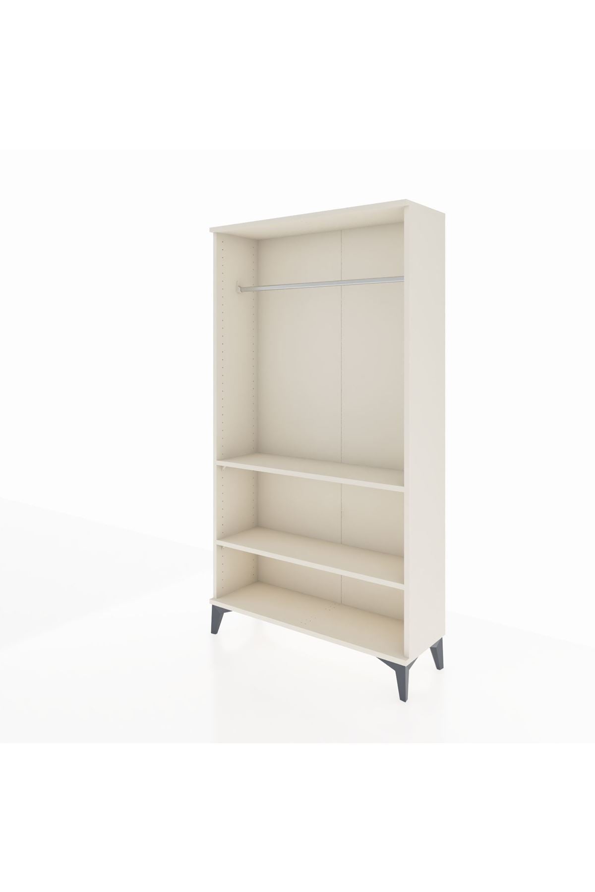 Arges Dolap 2 Raflı Kapaklı Tek Askılı 88x30x163 - S21M104V1A