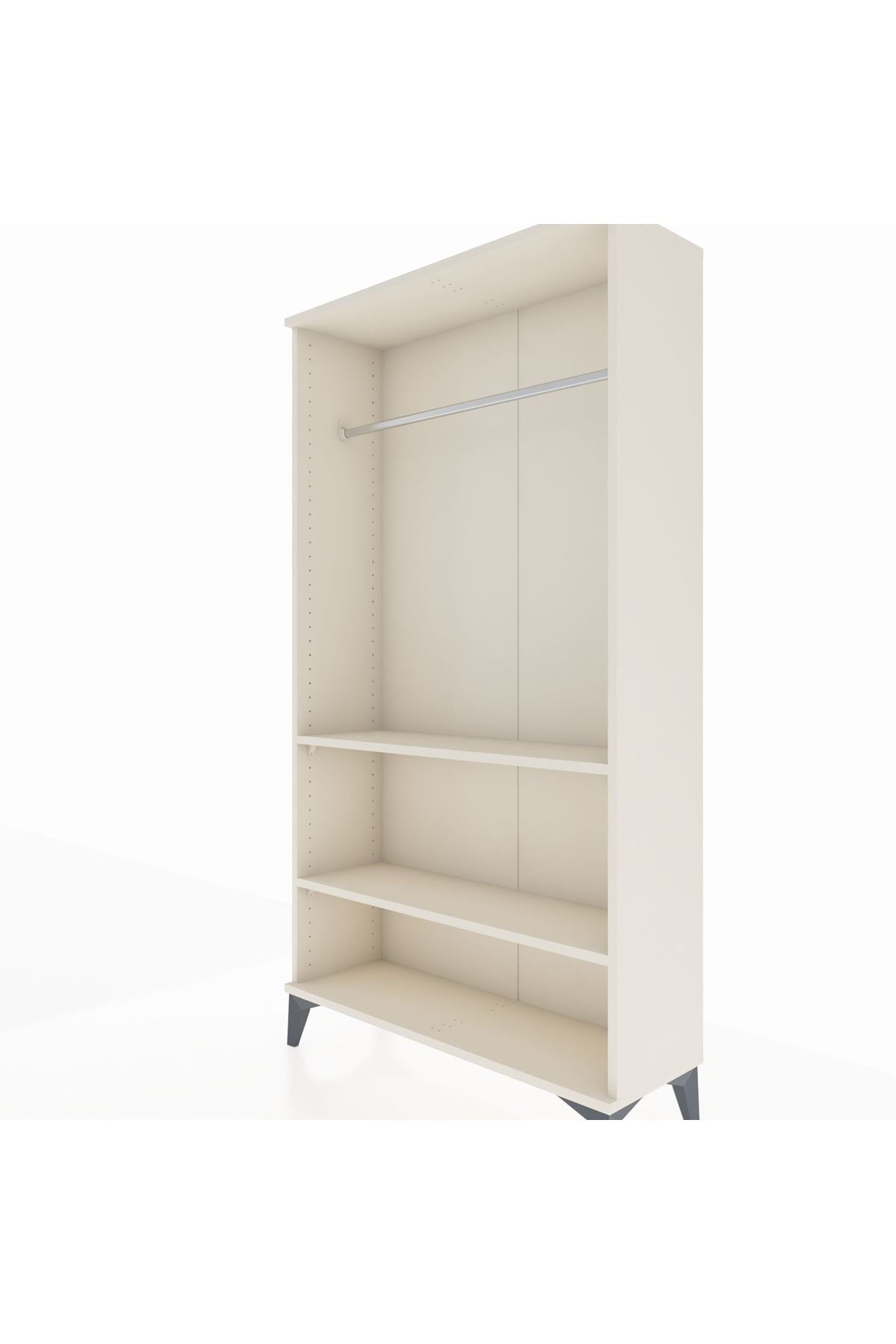 Arges Dolap 2 Raflı Kapaklı Tek Askılı 88x30x163 - S21M104V1A