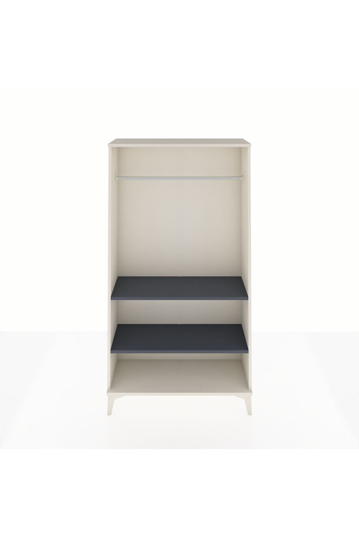 Arges Dolap 2 Raflı Kapaklı Tek Askılı 88x30x163 - S21M104V2A