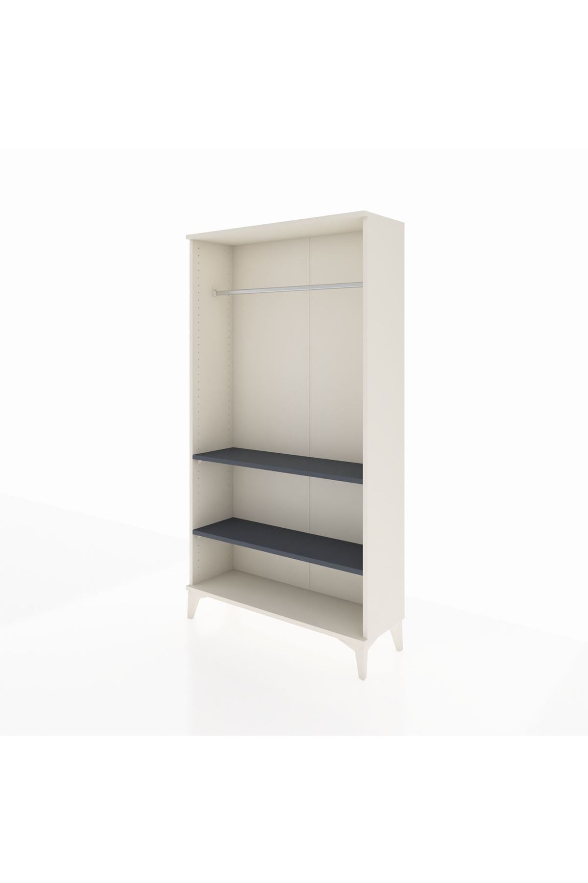 Arges Dolap 2 Raflı Kapaklı Tek Askılı 88x30x163 - S21M104V2A
