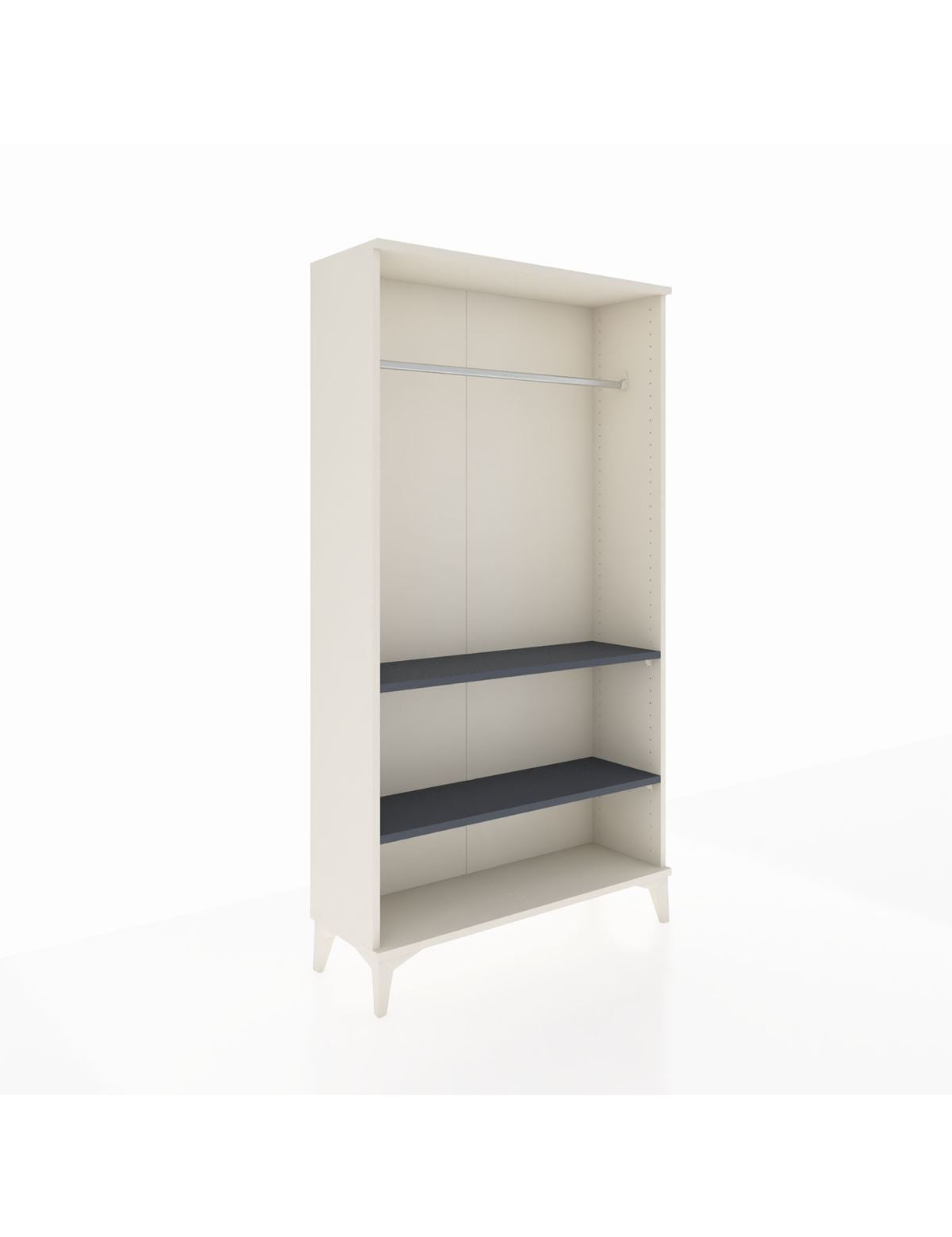 Arges Dolap 2 Raflı Kapaklı Tek Askılı 88x30x163 - S21M104V2A