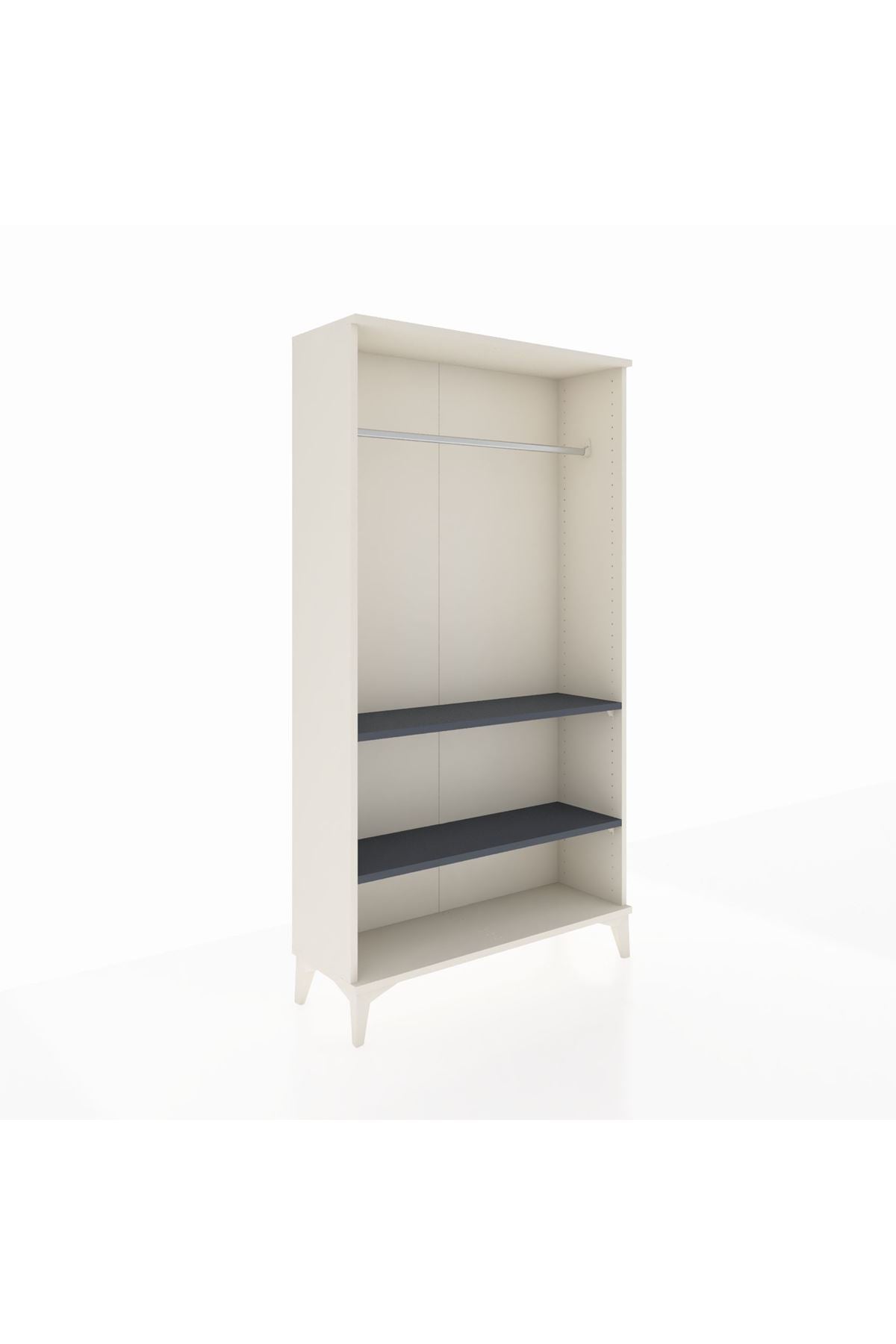 Arges Dolap 2 Raflı Kapaklı Tek Askılı 88x30x163 - S21M104V2A