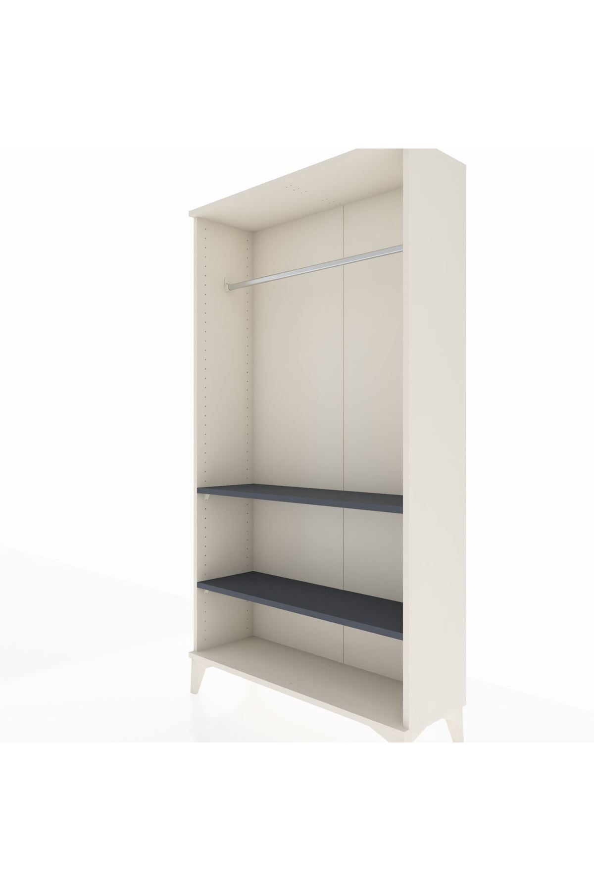 Arges Dolap 2 Raflı Kapaklı Tek Askılı 88x30x163 - S21M104V2A