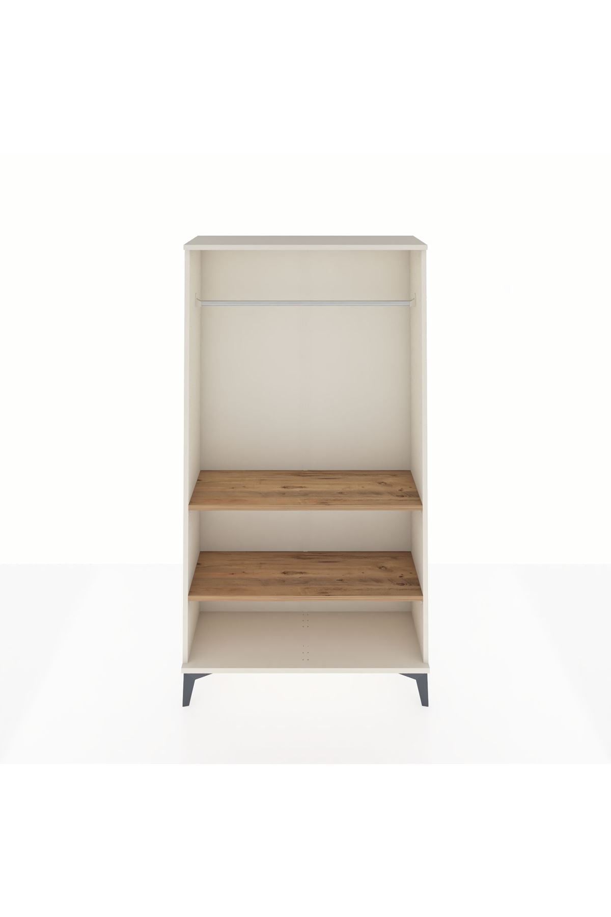 Arges Dolap 2 Raflı Kapaklı Tek Askılı 88x30x163 - S21M104V3A