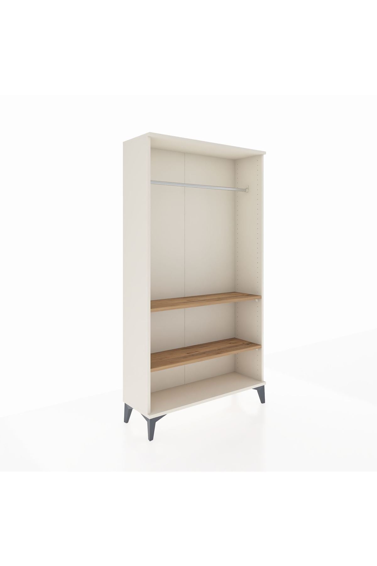 Arges Dolap 2 Raflı Kapaklı Tek Askılı 88x30x163 - S21M104V3A