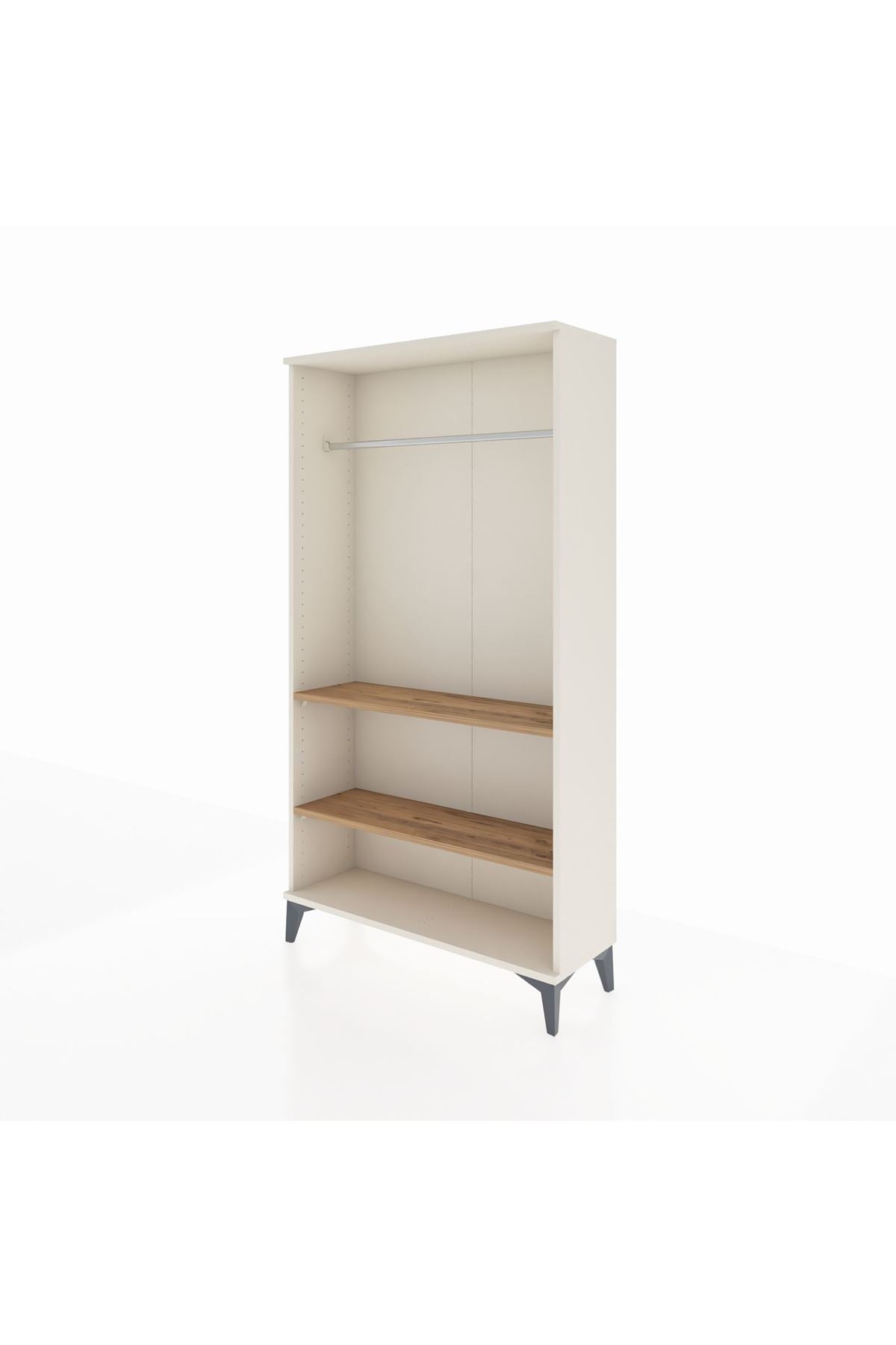 Arges Dolap 2 Raflı Kapaklı Tek Askılı 88x30x163 - S21M104V3A