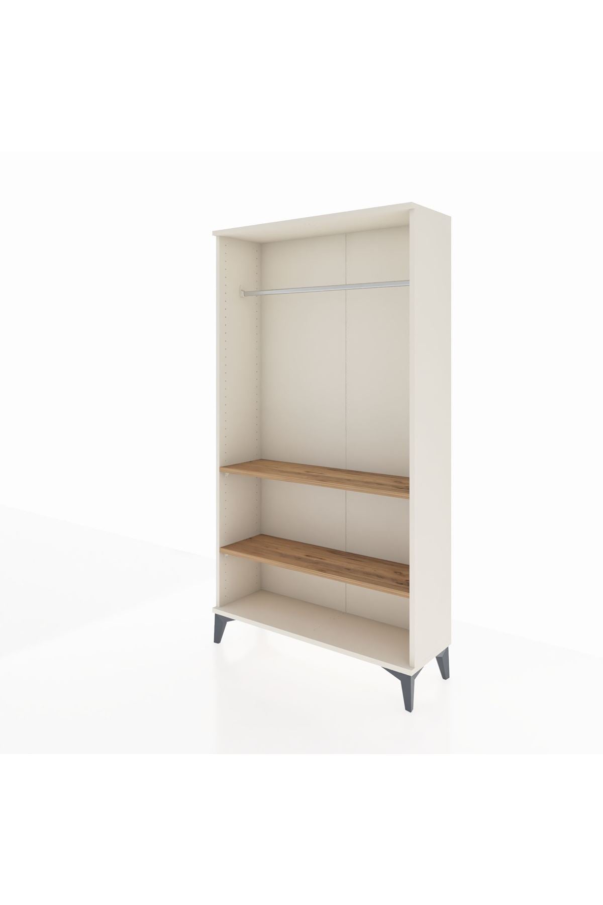 Arges Dolap 2 Raflı Kapaklı Tek Askılı 88x30x163 - S21M104V3A