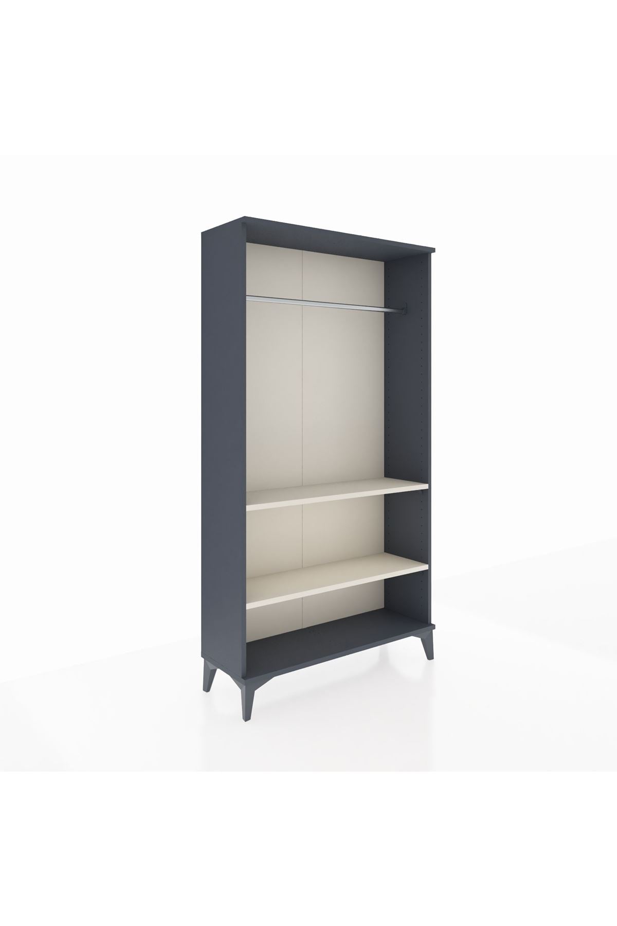 Arges Dolap 2 Raflı Kapaklı Tek Askılı 88x30x163 - S21M104V4A