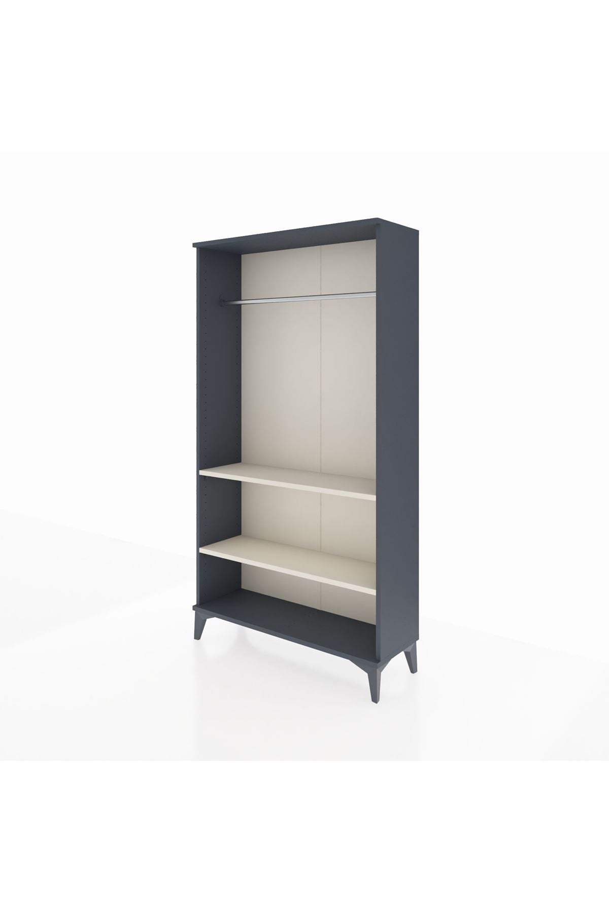 Arges Dolap 2 Raflı Kapaklı Tek Askılı 88x30x163 - S21M104V4A