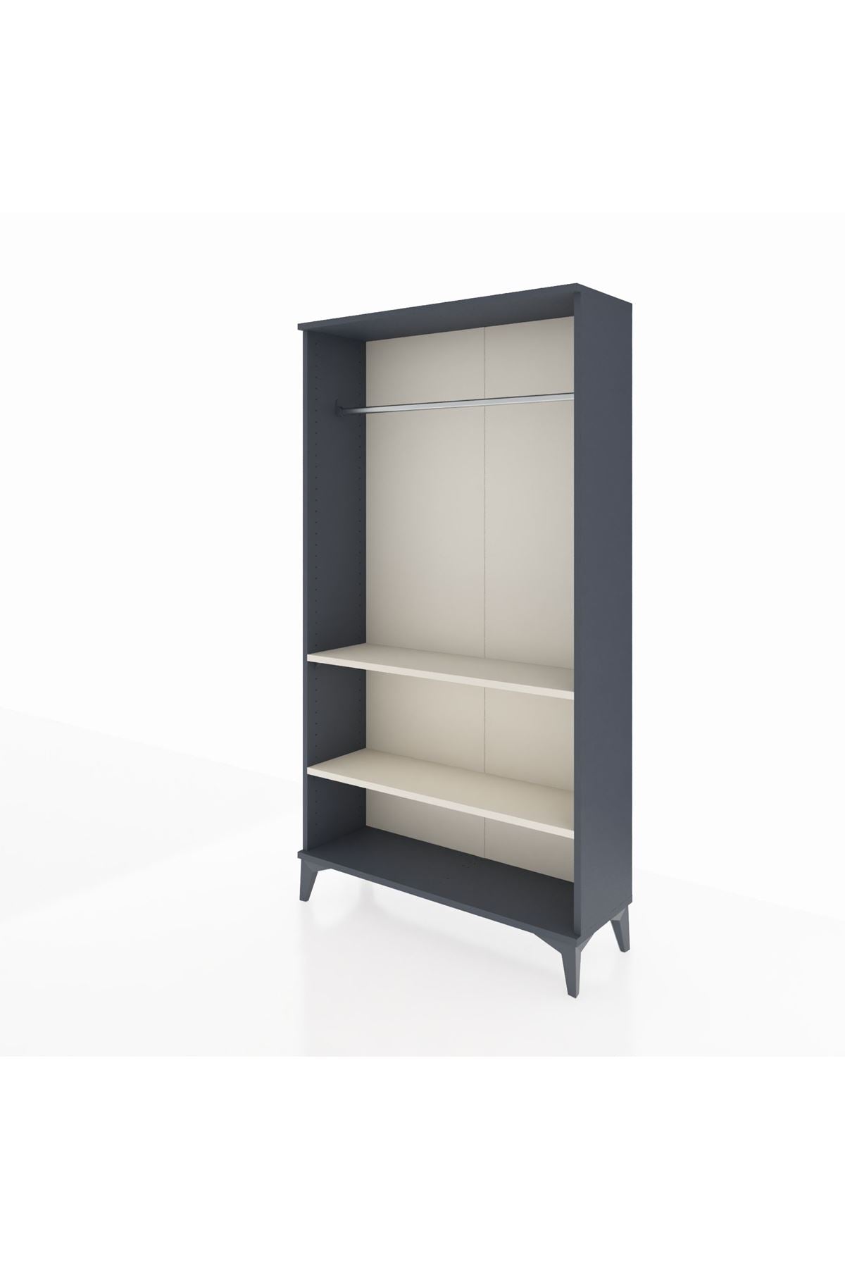 Arges Dolap 2 Raflı Kapaklı Tek Askılı 88x30x163 - S21M104V4A